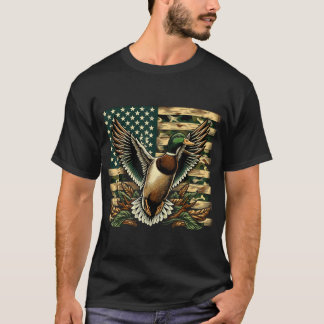 Anka Hunter American Flagga T Shirt