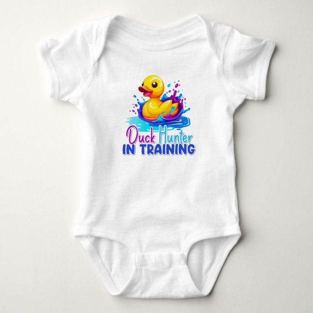 Anka Hunter in Training Baby Shirt T (Framsida)