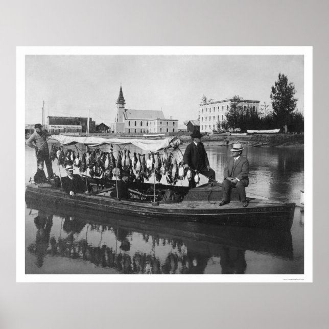 Anka Hunting Alaska Photo 1912 Poster (Framsidan)