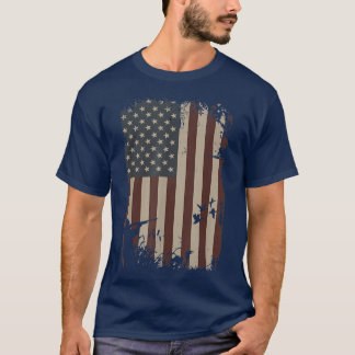 Anka Hunting American Flagga Hunter Anka Gif T Shirt