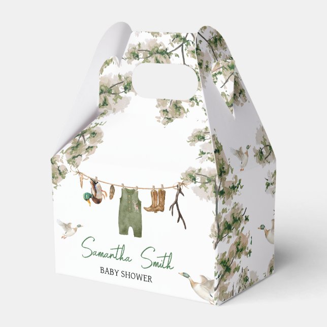 Anka Hunting Baby Shower Presentaskar (Framsidan Sidan)