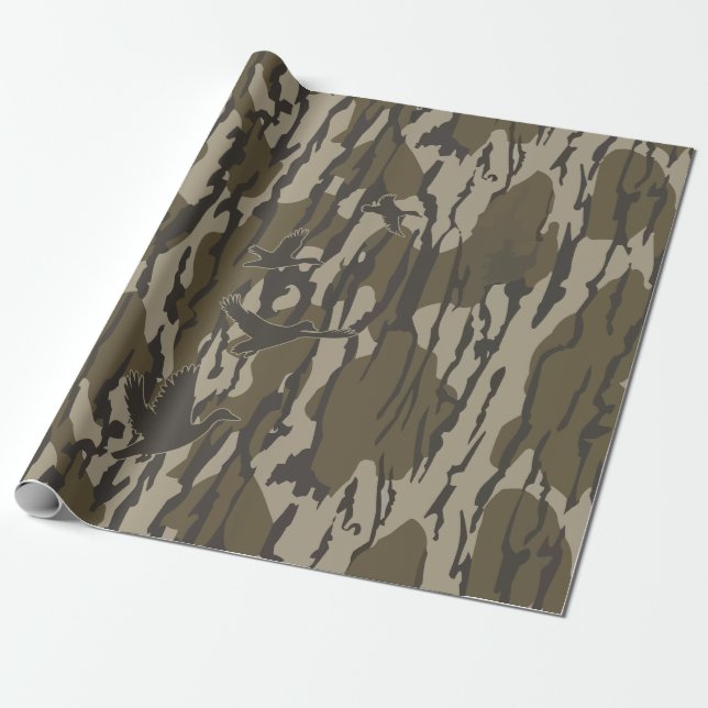 Anka Hunting Camo Ankor Bottomland Camo Presentpapper (Utrullad)