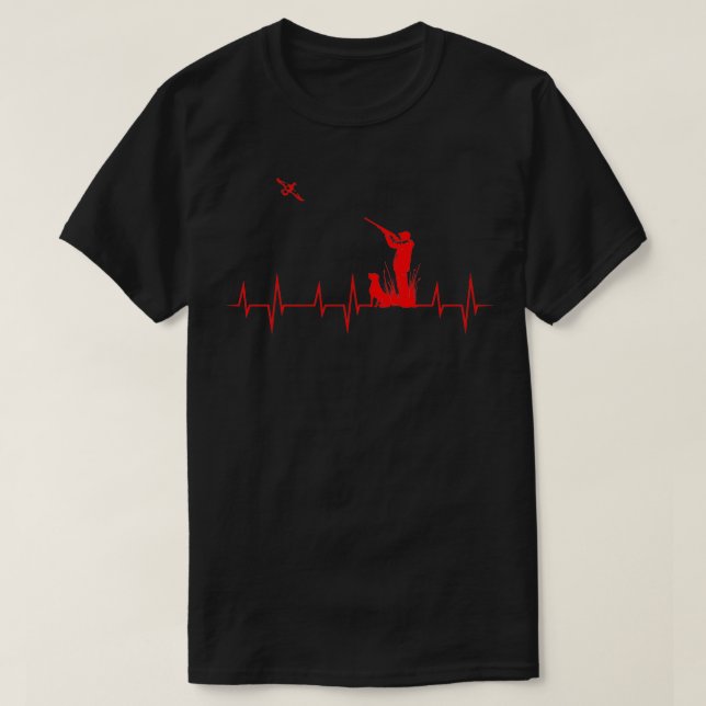 Anka Hunting Heartslag Cute Animal Hunter Funny H T Shirt (Design framsida)