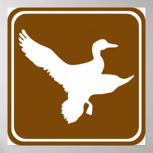 Anka Hunting Highway Sign (2) Poster