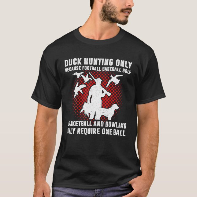 Anka Hunting Hunters Funny Humor Sendergåvor T Shirt (Framsida)