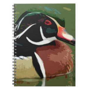 Anka Hunting Journal Bok, Wood Anka, bärbar dator Anteckningsbok