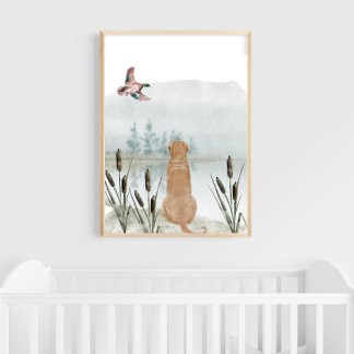 Anka Hunting Nursery Wall Art Poster