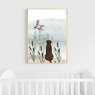 Anka Hunting Nursery Wall Art Poster