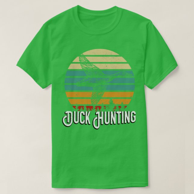 Anka Hunting Retro Bird Hunter T Shirt (Design framsida)