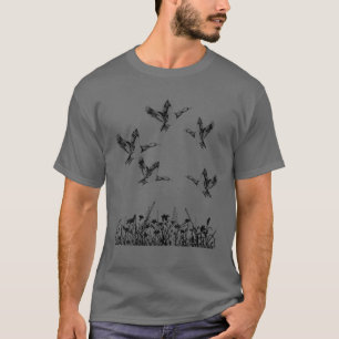 Anka Hunting Scene Shooting Mallard Waterfowler Hu T Shirt