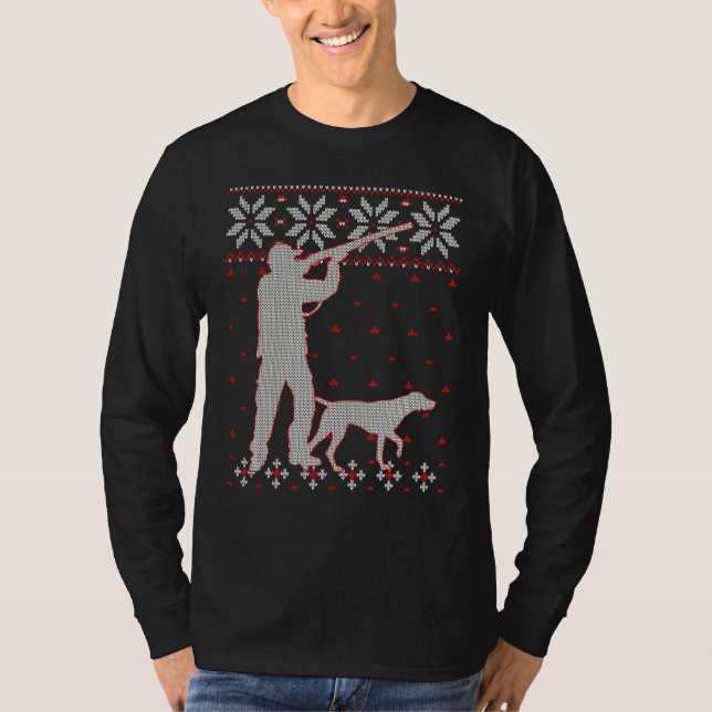 Anka Hunting Ugly jul Sweater Anka Hunter Ch T Shirt (Framsida)