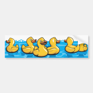 Anka i badet bildekal