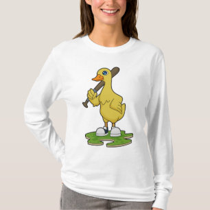Anka i Baseball med Baseball fladdermus T Shirt