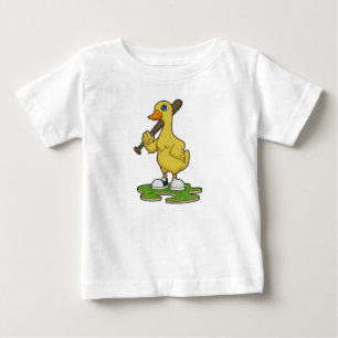 Anka i Baseball med Baseball fladdermus T Shirt