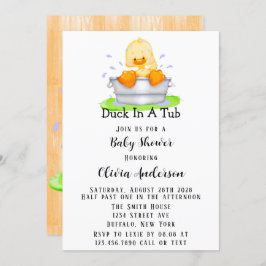 Anka i en Tub - alla inbjudningar till barnskor