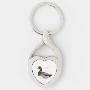 ANKA i SNÖ Twisted Heart Silverfärgad Nyckelring