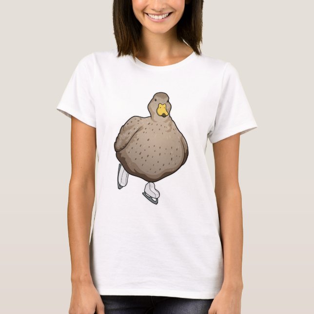 Anka Ices-skridskor T Shirt (Framsida)