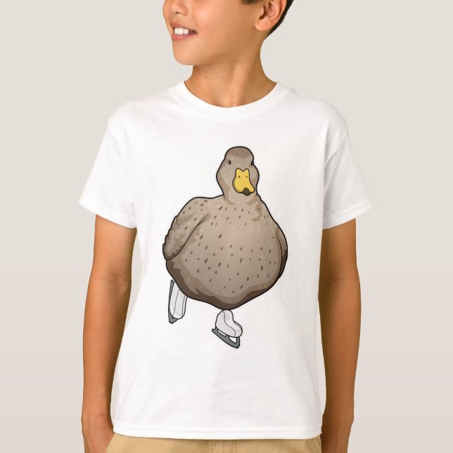 Anka Ices-skridskor T Shirt (Framsida)