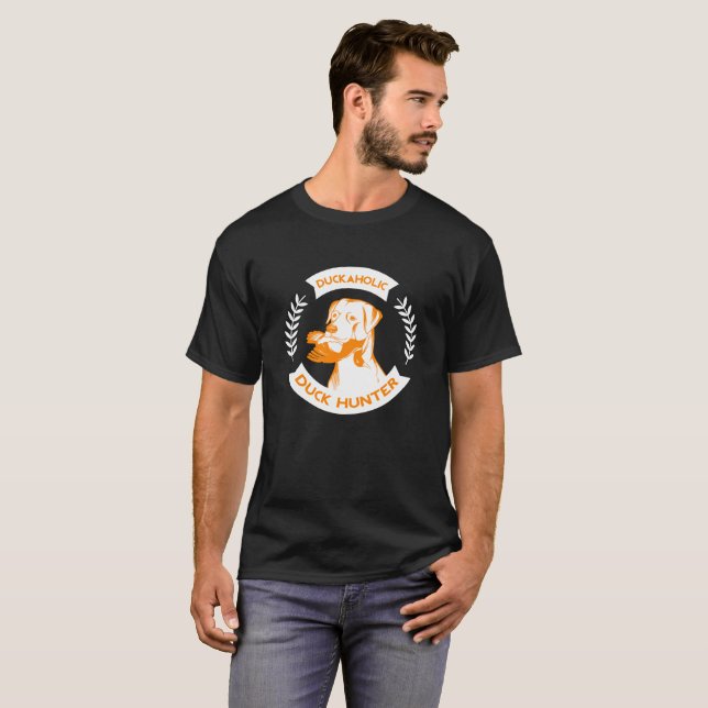 Anka-jägare T-shirt (Hel framsida)