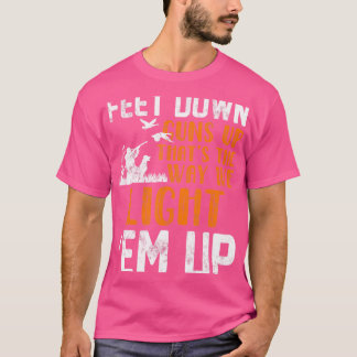 Anka Jakt med Hund och Rifle Hunter Funny T Shirt