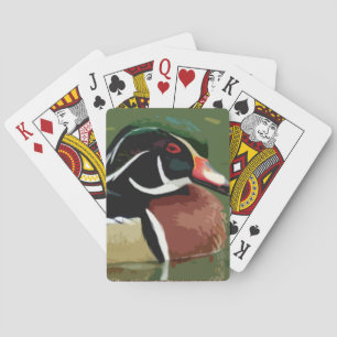 Anka-jaktkort, trä Anka Casinokort