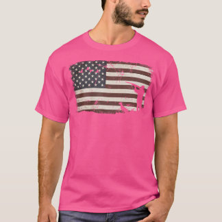 Anka Jul i den amerikanska Flagga T Shirt