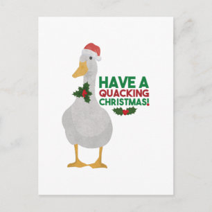 Anka Jul Puns: Ha en kvackande jul Vykort