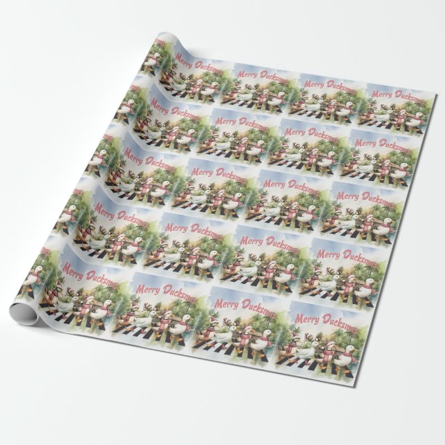 Anka Jul Thées for Djur älskare Presentpapper (Utrullad)