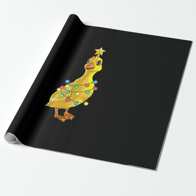 Anka Julgran T Ljus Decor Star Gift Julafton Presentpapper (Utrullad)