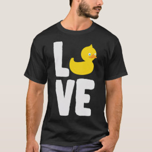 Anka Kärlek Duckling Ducky Bird Birds pet golden r T Shirt