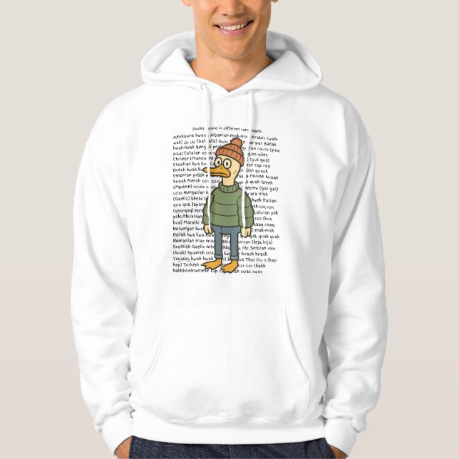 Anka Ljud på ett annat språk Hoodie (Framsida)