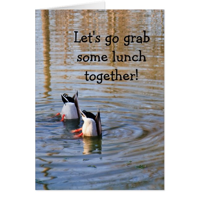 Anka Lunch Hälsningskort (Framsidan)