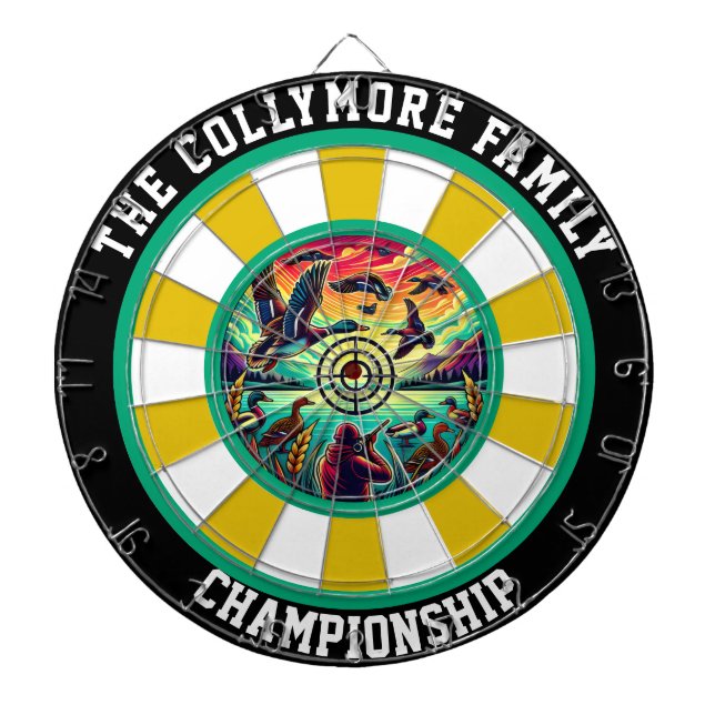 Anka-målets muskeldekoration darttavla (Framsidan)