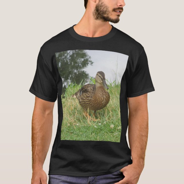 Anka Mallard Bird Female-foto T Shirt (Framsida)