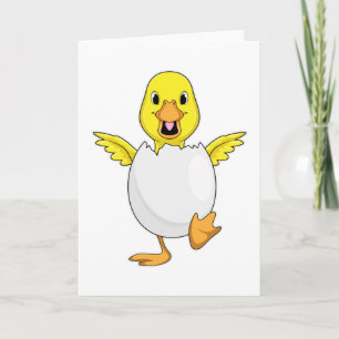 Anka med ägg kort