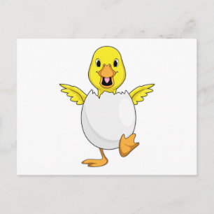 Anka med ägg vykort