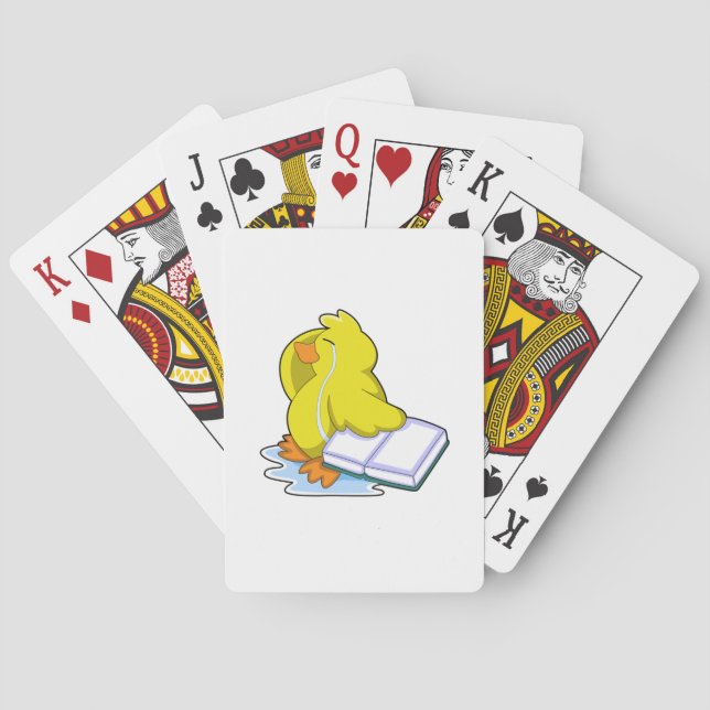 Anka med Bok Casinokort (Baksidan)