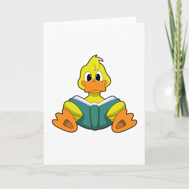 Anka med bok kort (Framsida)