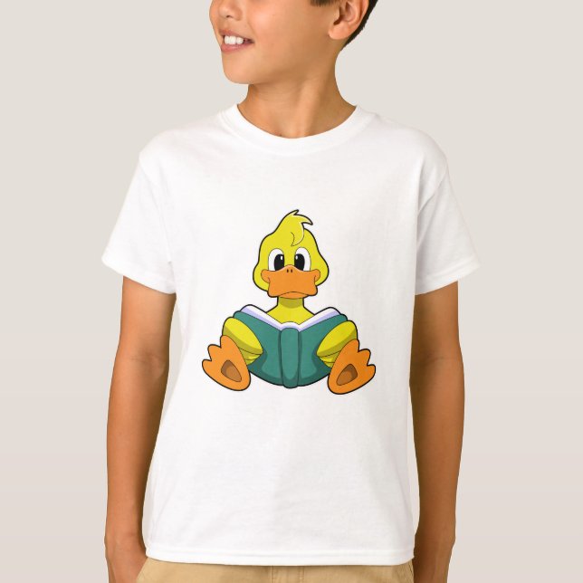 Anka med Bok T Shirt (Framsida)