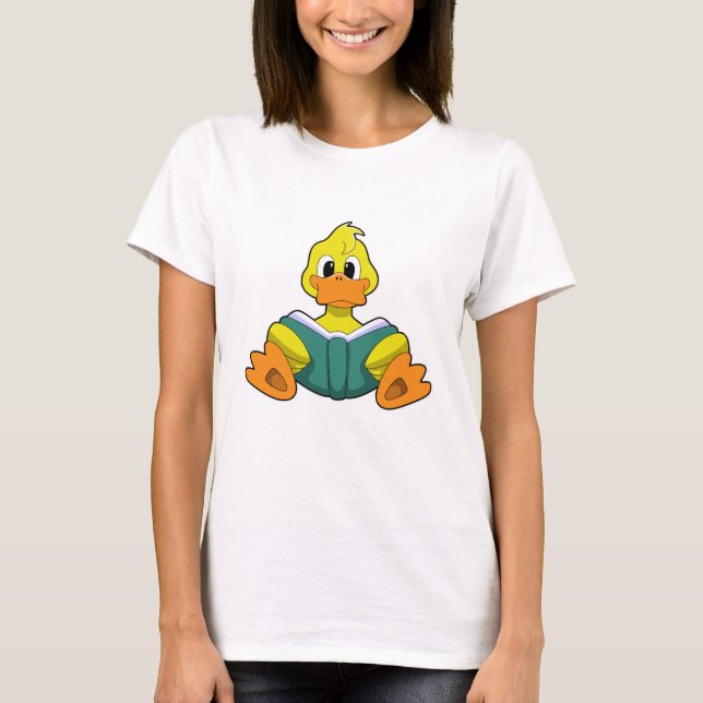 Anka med Bok T Shirt (Framsida)