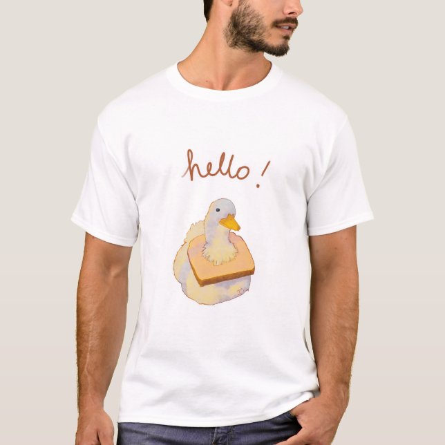 Anka med bröd t shirt (Framsida)
