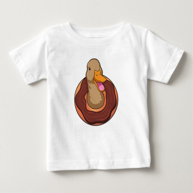 Anka med Donut T Shirt (Framsida)
