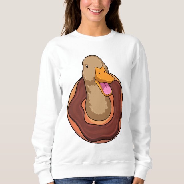 Anka med Donut T Shirt (Framsida)