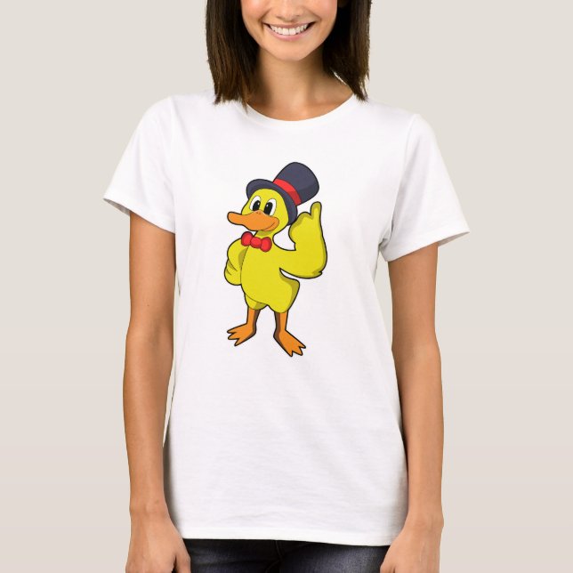 Anka med Hat T Shirt (Framsida)
