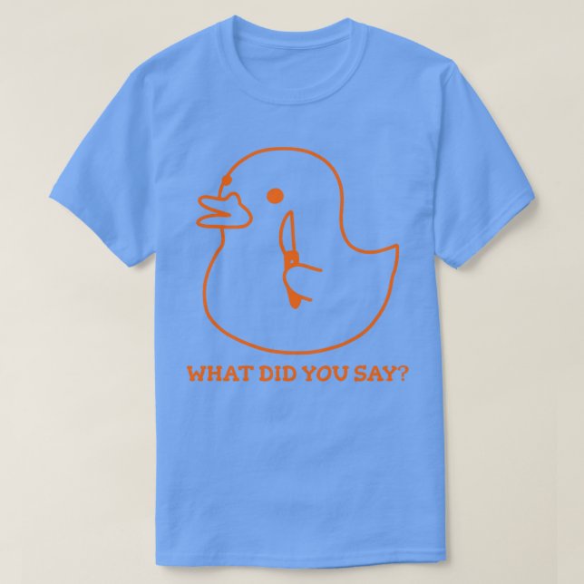 anka med knivar vad sa du? t shirt (Design framsida)