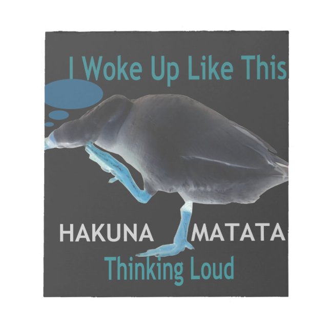 Anka med mig som den här och Hakuna Matata-texten Anteckningsblock (Framsida)