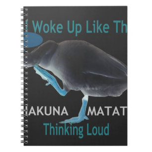 Anka med mig som den här och Hakuna Matata-texten Anteckningsbok Med Spiral