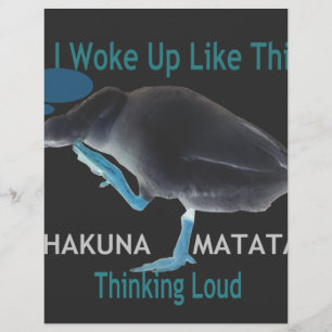 Anka med mig som den här och Hakuna Matata-texten Brevhuvud