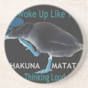 Anka med mig som den här och Hakuna Matata-texten Underlägg