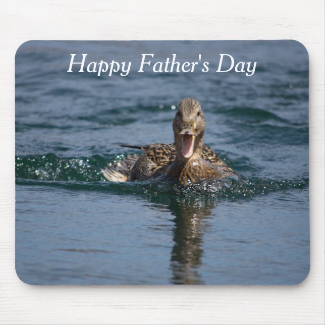 Anka med öppen näbb musmatta (Framsidan)